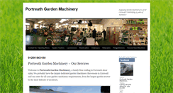 Desktop Screenshot of portreathgardenmachinery.co.uk