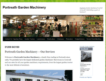 Tablet Screenshot of portreathgardenmachinery.co.uk